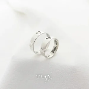 Alianza Cinta corazón calado